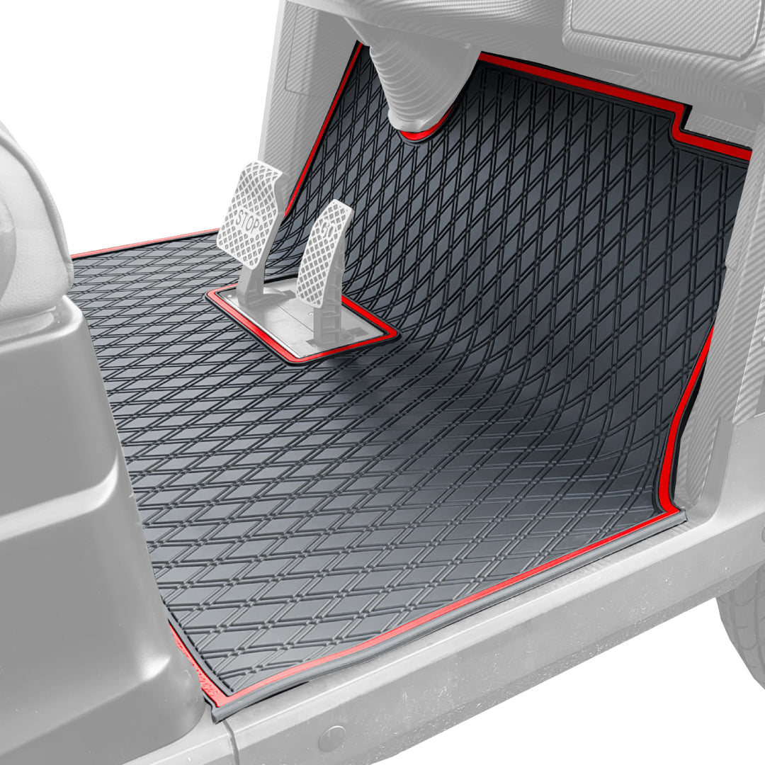 Red Trim - EPIC Compatible Golf Cart Floor Mat #trim-color_red-trim
