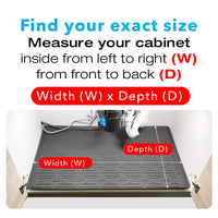 Find your exact size- measure cabinets width and depth 16 sizes available