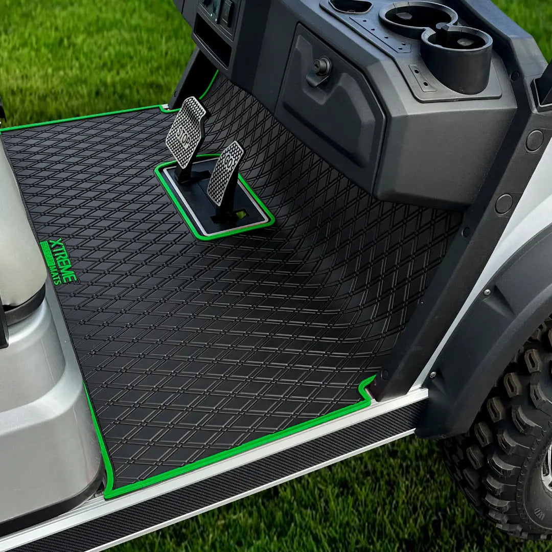 Green trim- Advanced EV Advent 2 / Advent 4 Golf Cart Floor Mat