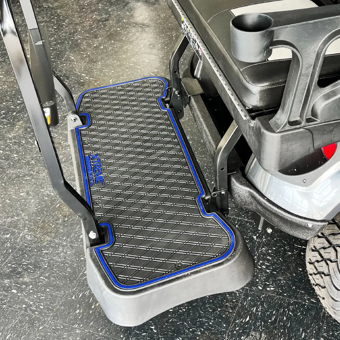 Xtreme Mats PRO Series Rear Facing Foot Rest Mat - RFS PRO Fits E-Z-GO L6 Rear Seat Kit (2021 - current)