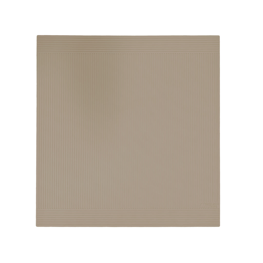 Beige Color - Trash Can Liner Trimmable Mat – Easy-to-Clean Floor Protector for Kitchens and Bathrooms #color_beige