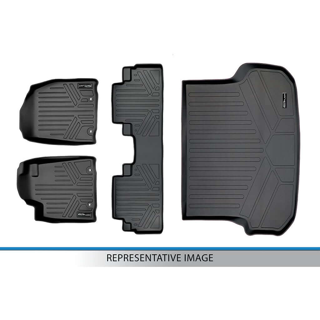 SMARTLINER Custom Fit Floor Liners For for 2016-2020 Tesla Model X Smartliner USA