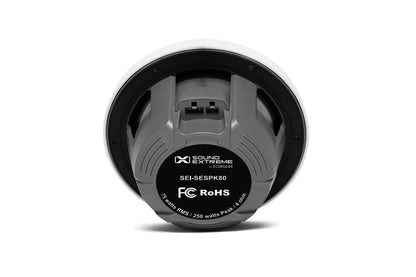 Marine Grade Wired Speaker 8" Pair with LEDCast SoundExtreme