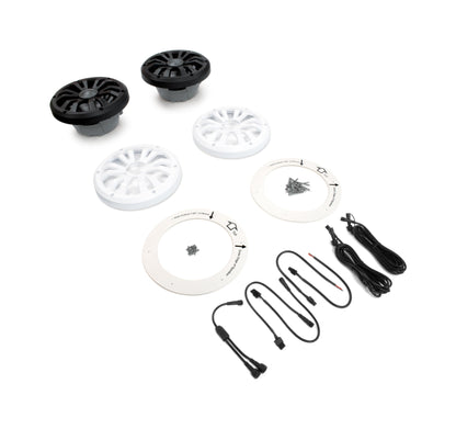 Marine Grade Wired Speaker 8" Pair with LEDCast SoundExtreme