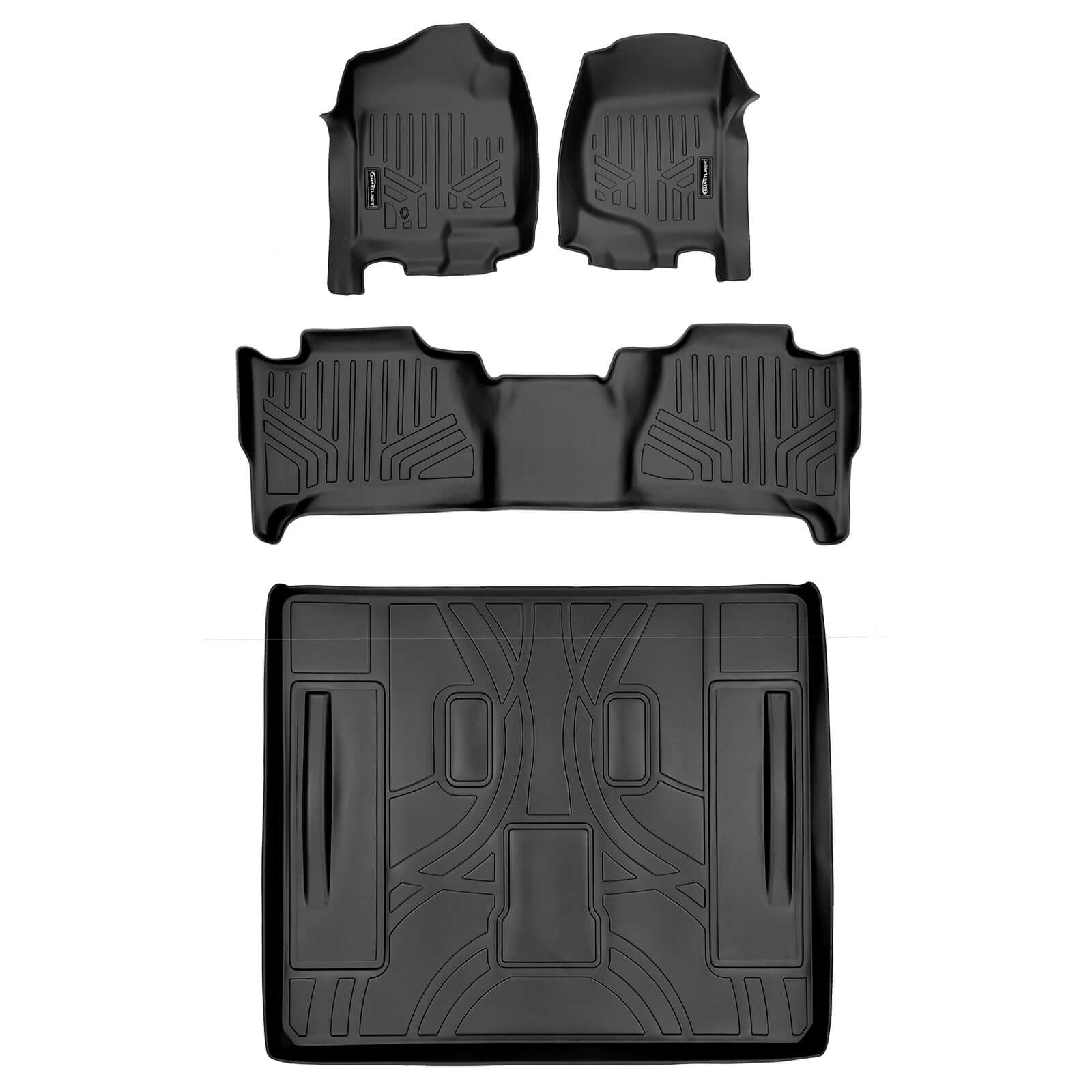 SMARTLINER Custom Fit Floor Liners For 2007-2014 Cadillac Escalade (No Hybrid Models) Smartliner USA