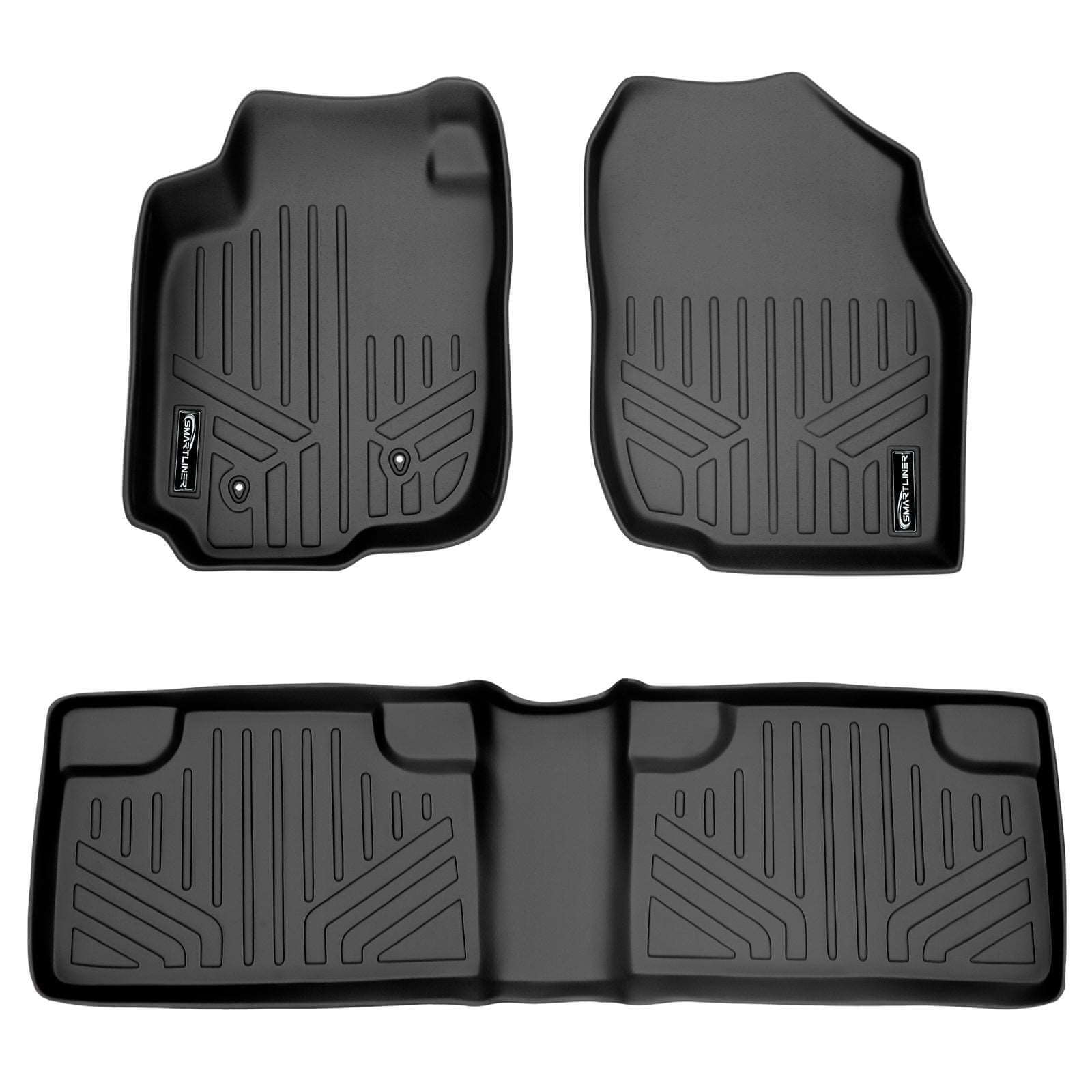 SMARTLINER Custom Fit Floor Liners For 2006-2012 Toyota RAV4 (without 3rd Row Seat) Smartliner USA