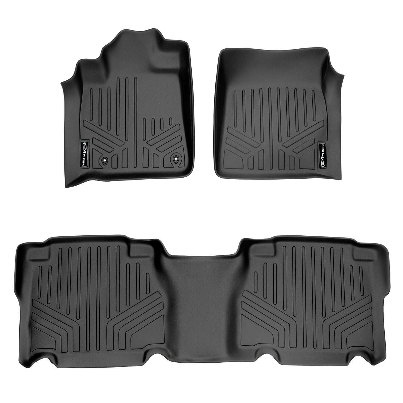 SMARTLINER Custom Fit Floor Liners For 2007-2011 Toyota Tundra CrewMax Cab Smartliner USA