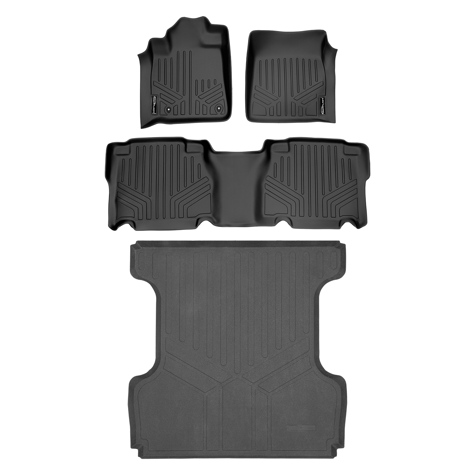 SMARTLINER Custom Fit Floor Liners For 2007-2011 Toyota Tundra CrewMax Cab Smartliner USA