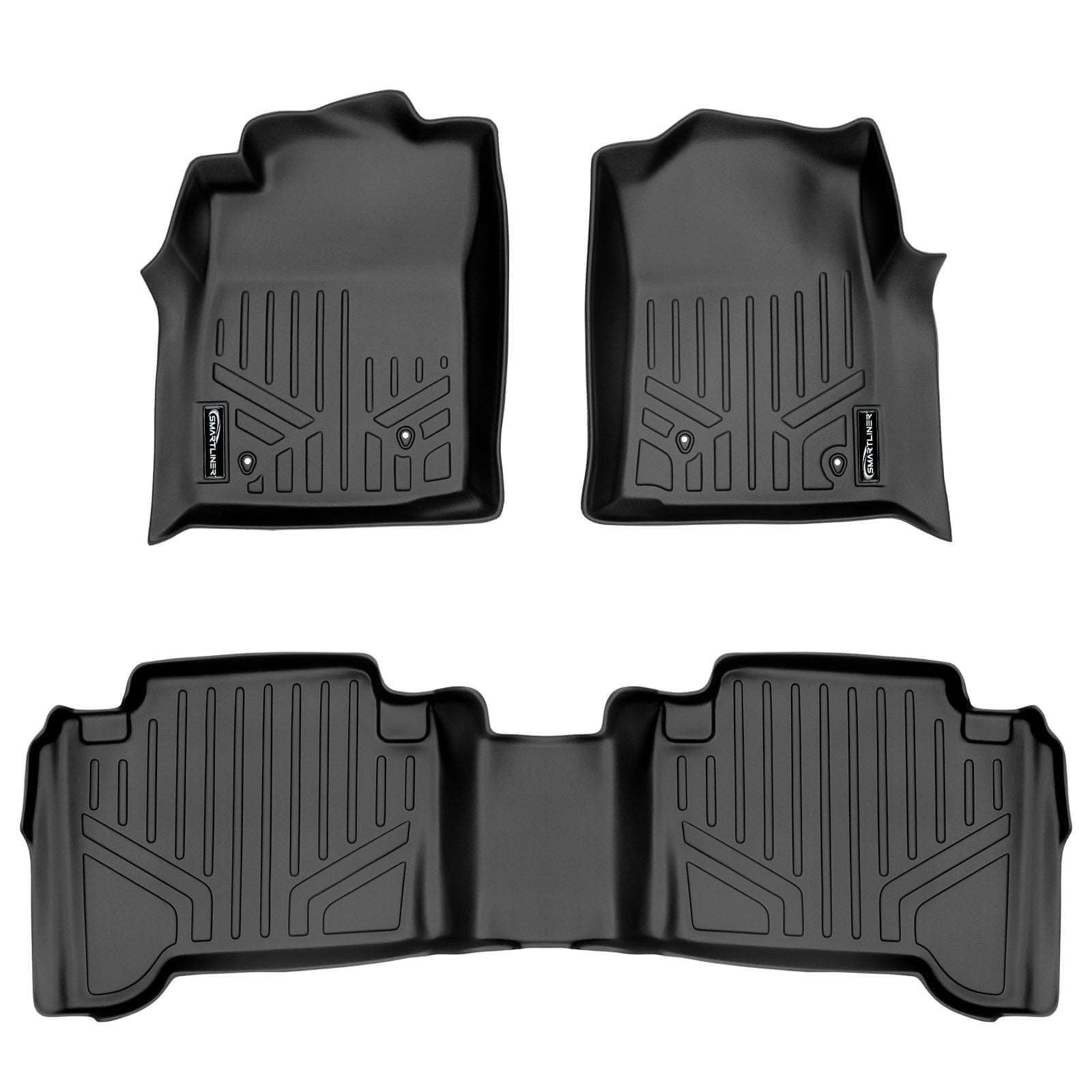 SmartCoverage™ Custom Fit Floor Liners For 2005-2011 Toyota Tacoma Double Cab (No Manuals) Smartliner USA