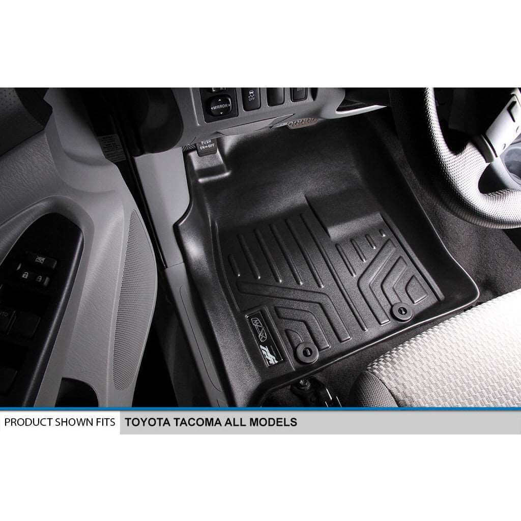 SmartCoverage™ Custom Fit Floor Liners For 2005-2011 Toyota Tacoma Double Cab (No Manuals) Smartliner USA