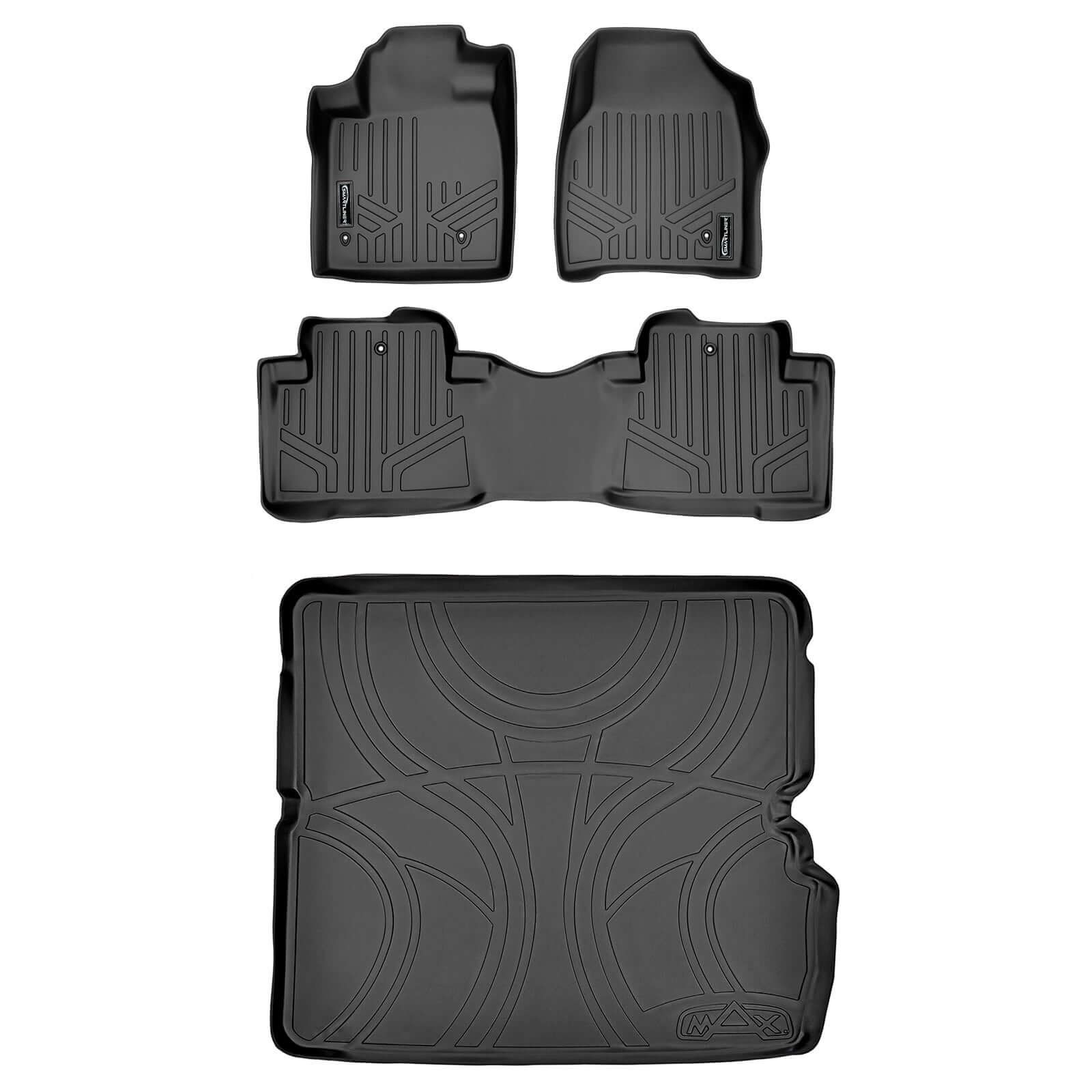 SMARTLINER Custom Fit Floor Liners For 2009-2015 Honda Pilot Smartliner USA