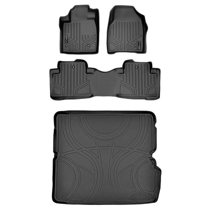 SMARTLINER Custom Fit Floor Liners For 2009-2015 Honda Pilot Smartliner USA