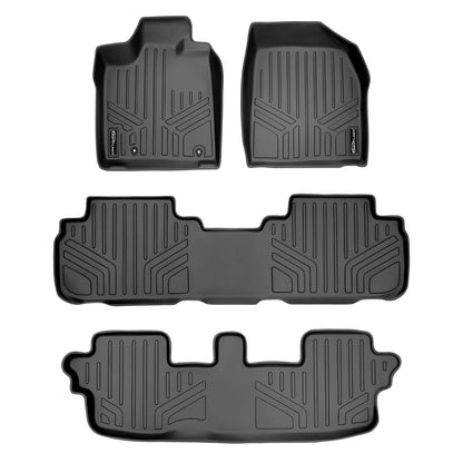 SMARTLINER Custom Fit Floor Liners For 2008-2013 Toyota Highlander (Hybrid Only) Smartliner USA
