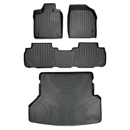 SMARTLINER Custom Fit Floor Liners For 2008-2013 Toyota Highlander (Hybrid Only) Smartliner USA
