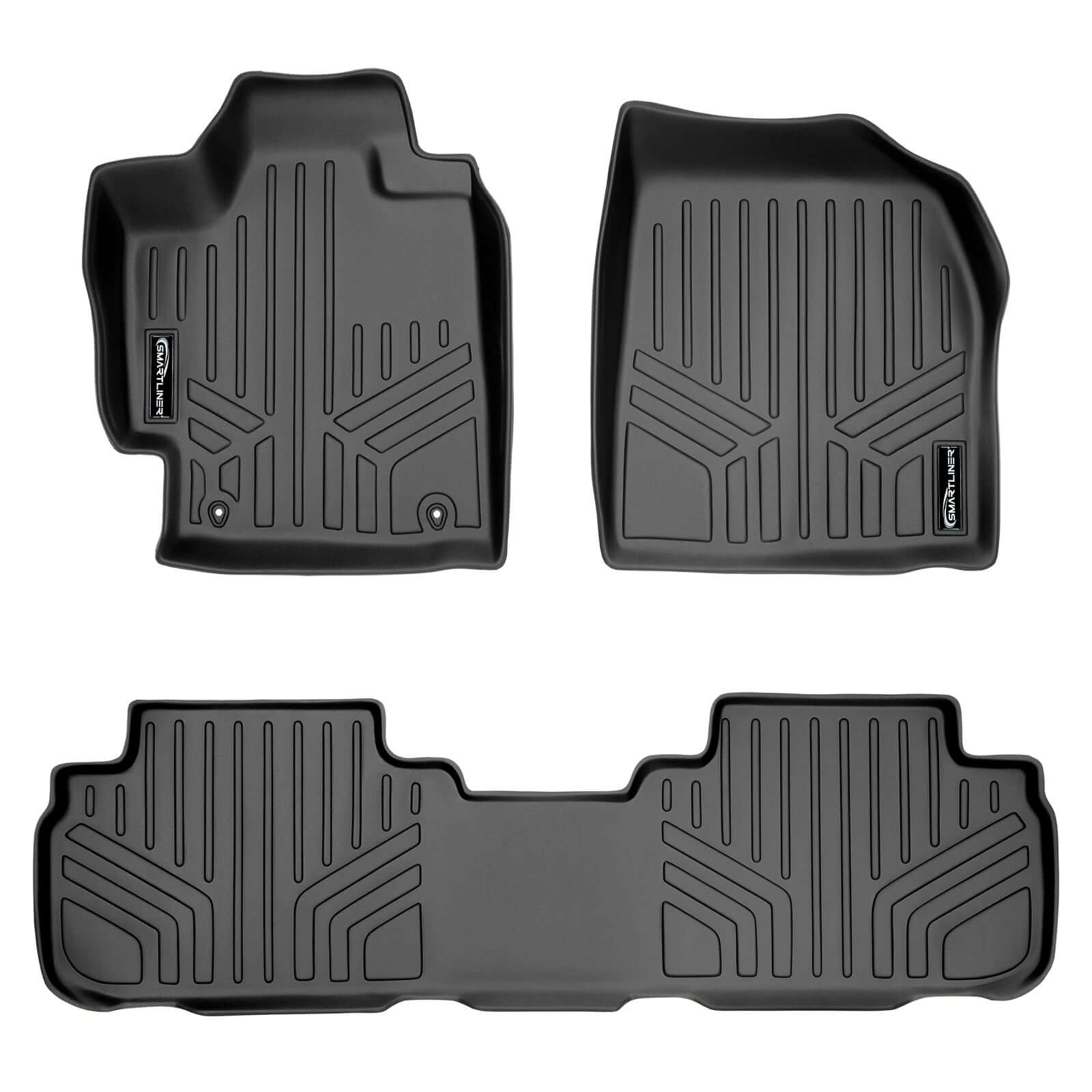 SMARTLINER Custom Fit Floor Liners For 2008-2013 Toyota Highlander (Non Hybrid) Smartliner USA
