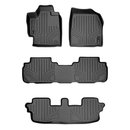 SMARTLINER Custom Fit Floor Liners For 2008-2013 Toyota Highlander (Non Hybrid) Smartliner USA