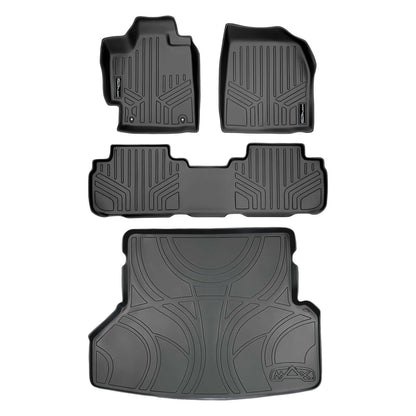 SMARTLINER Custom Fit Floor Liners For 2008-2013 Toyota Highlander (Non Hybrid) Smartliner USA