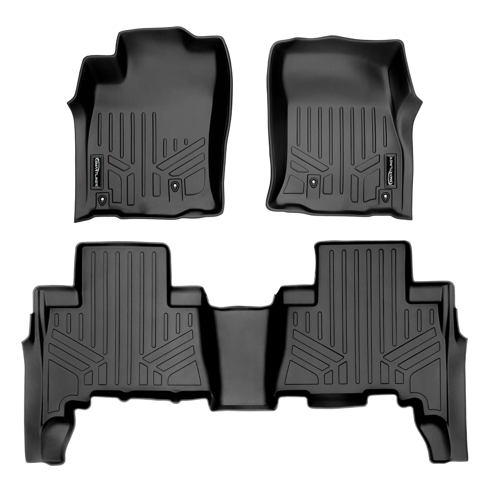 SMARTLINER Custom Fit Floor Liners For 2010-2012 Toyota 4Runner (7 Passenger with 3rd Row Seats) Smartliner USA