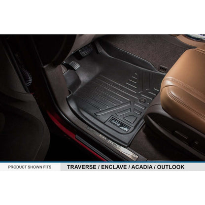 SMARTLINER Custom Fit Floor Liners For Traverse/Enclave with 2nd Row Bucket Seats Smartliner USA