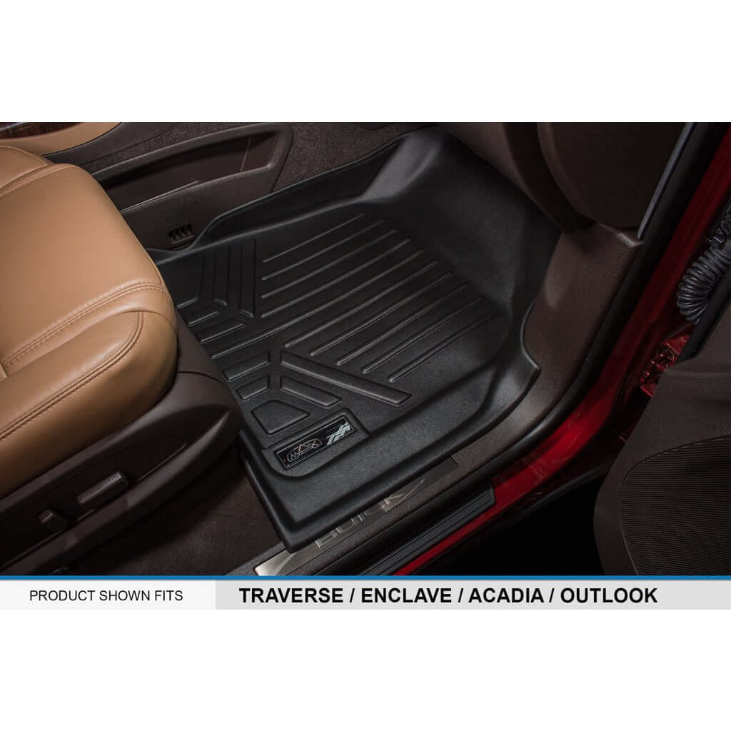 SMARTLINER Custom Fit Floor Liners For Traverse/Enclave with 2nd Row Bucket Seats Smartliner USA