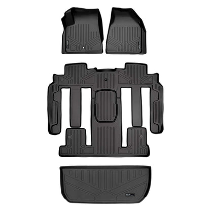 SMARTLINER Custom Fit Floor Liners For 2008 - 2017 Buick Enclave with 2nd Row Bucket Seats Smartliner USA