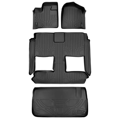 Smart Trim™ Custom Fit Floor Liners For 2008 2020 Caravan/Town & Country (Stow'n Go Only) Smartliner USA