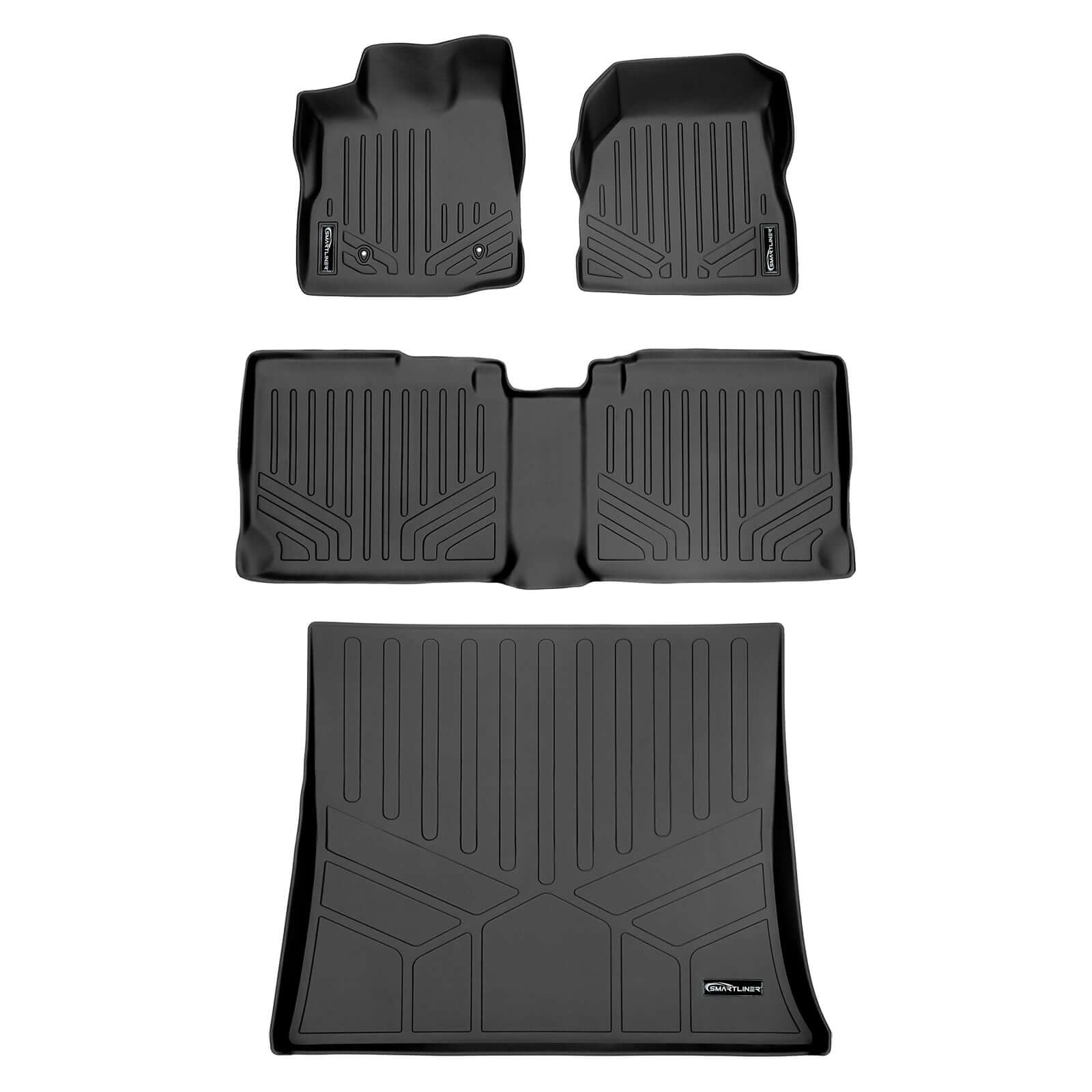 Smart Trim™ Custom Fit Floor Liners For 2010-2011 Equinox / Terrain (Dual Front Floor Hooks) Smartliner USA