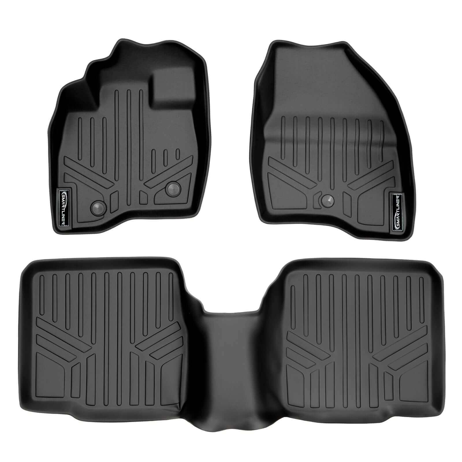 SMARTLINER Custom Fit Floor Liners For 2011-2014 Explorer (without 2nd Row Center Console) Smartliner USA
