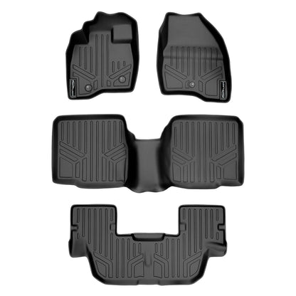 SMARTLINER Custom Fit Floor Liners For 2011-2014 Explorer (without 2nd Row Center Console) Smartliner USA