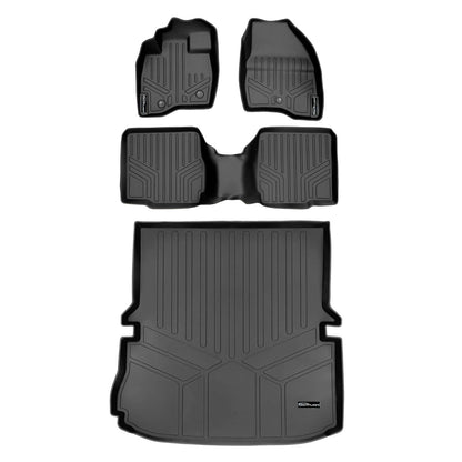 SMARTLINER Custom Fit Floor Liners For 2011-2014 Ford Explorer (with 2nd Row Center Console) Smartliner USA