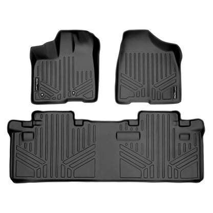 SMARTLINER Custom Fit Floor Liners For 2011-2012 Toyota Sienna (8 Passenger Model) Smartliner USA
