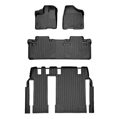 SMARTLINER Custom Fit Floor Liners For 2011-2012 Toyota (Sienna 8 Passenger Model) Smartliner USA