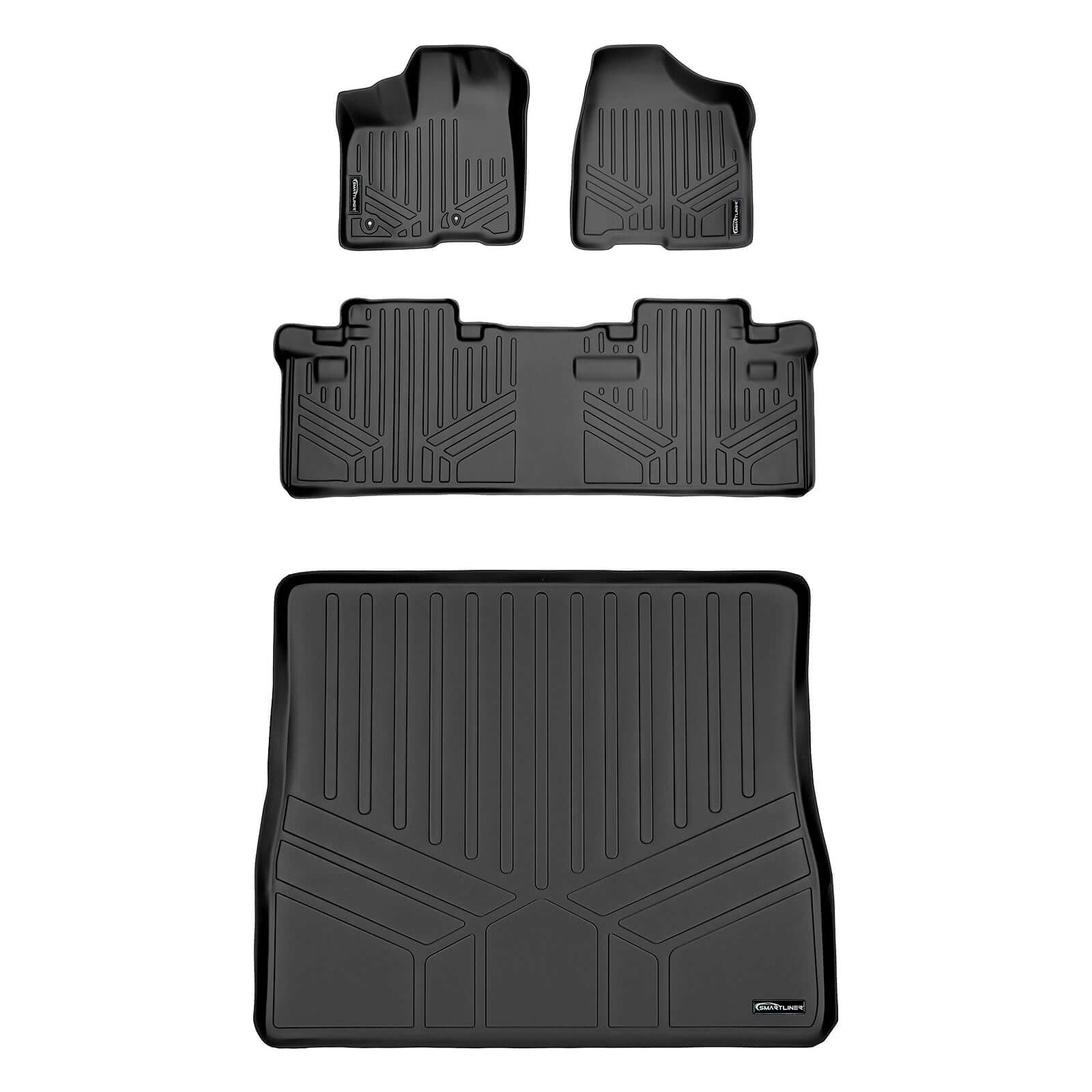 SMARTLINER Custom Fit Floor Liners For 2011-2012 Toyota (Sienna 8 Passenger Model) Smartliner USA