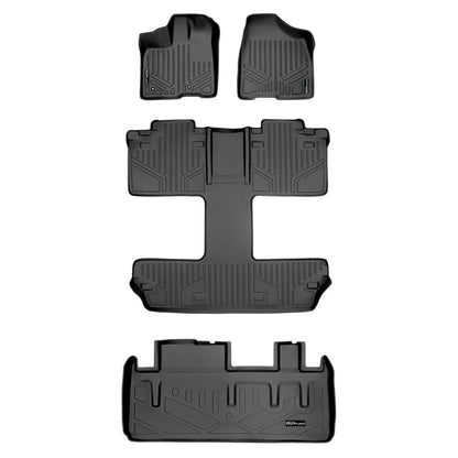 Smart Trim™ Custom Fit Floor Liners For 2011 2012 Toyota Sienna 7 Passenger Model Smartliner USA