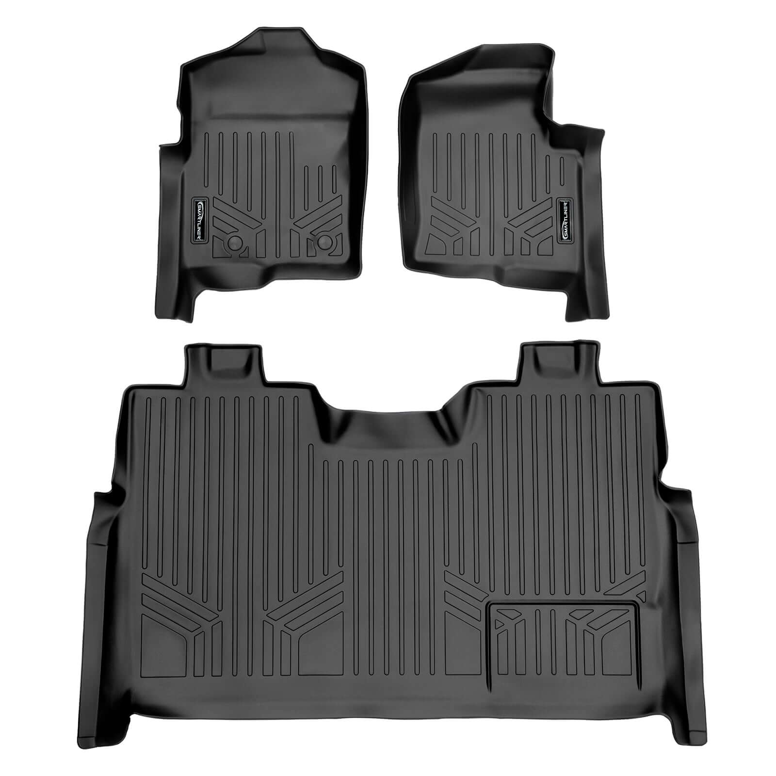 SMARTLINER Custom Fit Floor Liners For 2011-2014 Ford F-150 SuperCrew Cab Smartliner USA