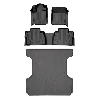 SMARTLINER Custom Fit Floor Liners For 2007-2021 Toyota Tundra CrewMax Cab Smartliner USA