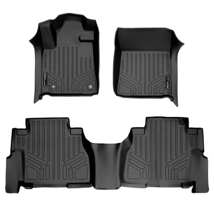 SMARTLINER Custom Fit Floor Liners For 2008 - 2022 Toyota Sequoia with 2nd Row Bench Seat Smartliner USA