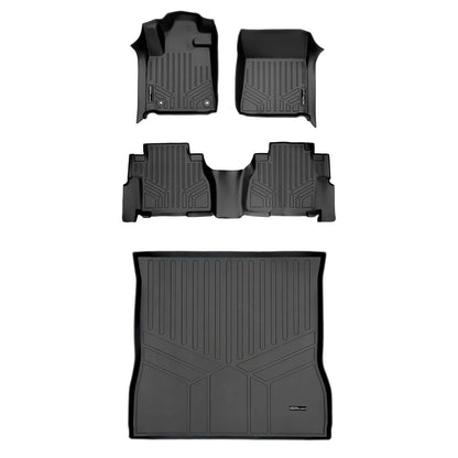SMARTLINER Custom Fit Floor Liners For 2008 - 2022 Toyota Sequoia with 2nd Row Bench Seat Smartliner USA