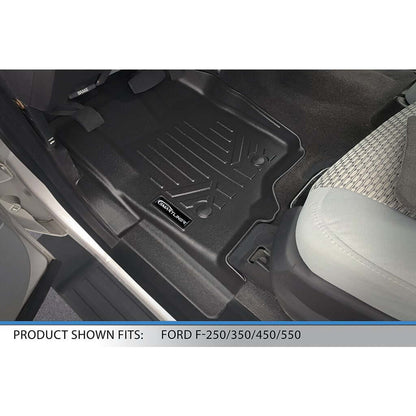 SMARTLINER Custom Fit Floor Liners For 2012-2016 F-250/F-350/F-450/F-550 Super Duty with Raised Drivers Side Pedal Smartliner USA