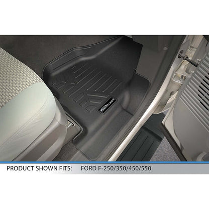 SMARTLINER Custom Fit Floor Liners For 2012-2016 F-250/F-350/F-450 Super Duty Crew Cab with Raised Drivers Side Pedal Smartliner USA