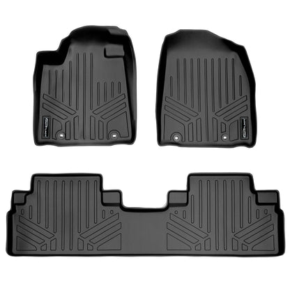 SMARTLINER Custom Fit Floor Liners For 2013-2015 Lexus RX (First Row Twist type Rings) Smartliner USA