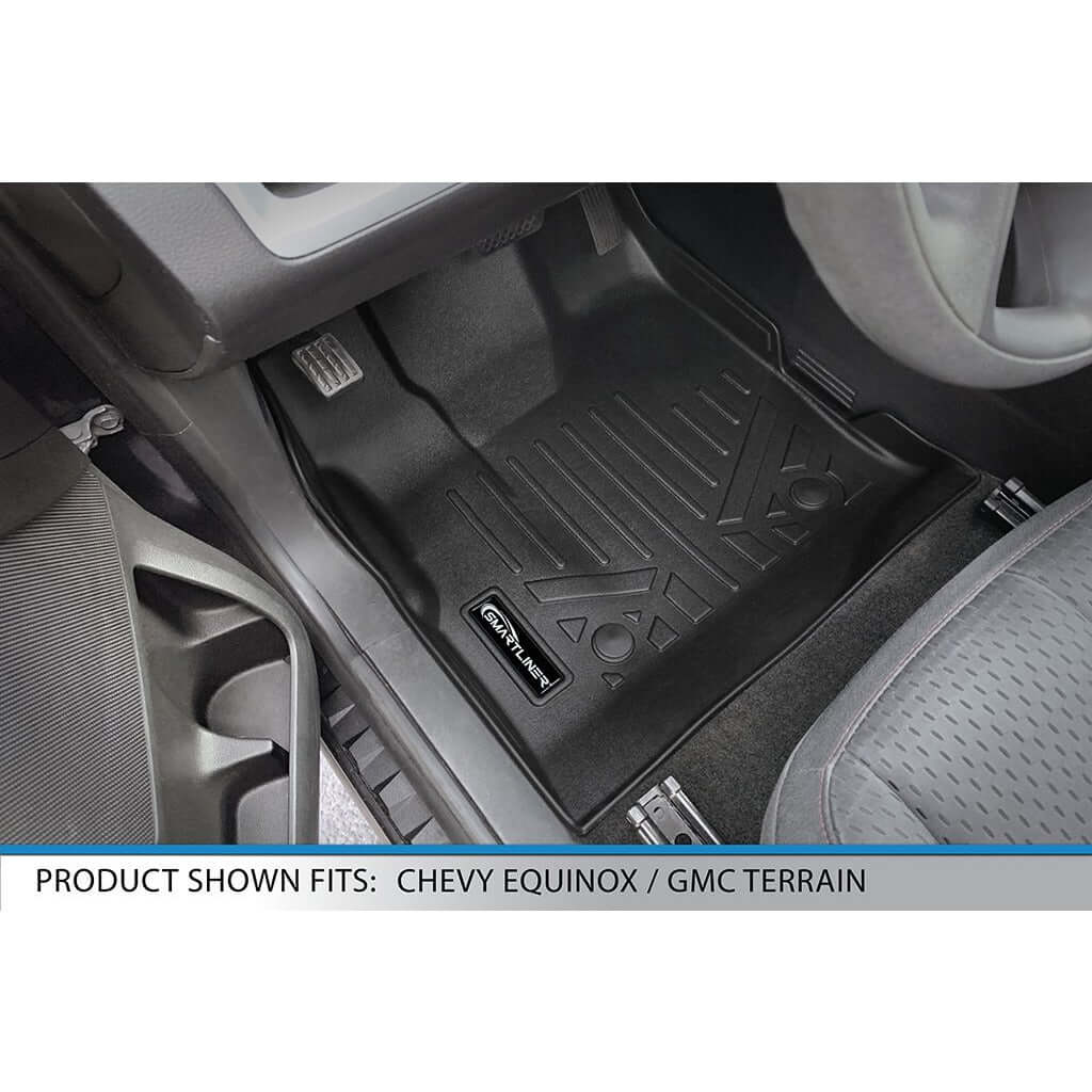 Smart Trim™ Custom Fit Floor Liners For 2011-2017 Chevy Equinox / GMC Terrain (with Dual Front Floor Posts) Smartliner USA
