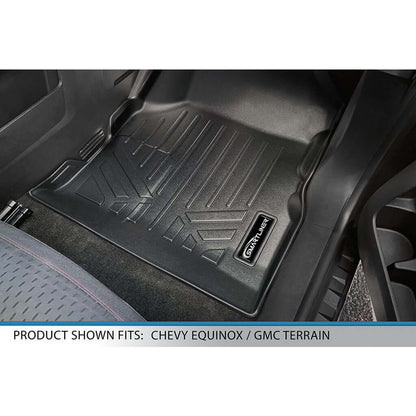 Smart Trim™ Custom Fit Floor Liners For 2011-2017 Chevy Equinox / GMC Terrain (with Dual Front Floor Posts) Smartliner USA