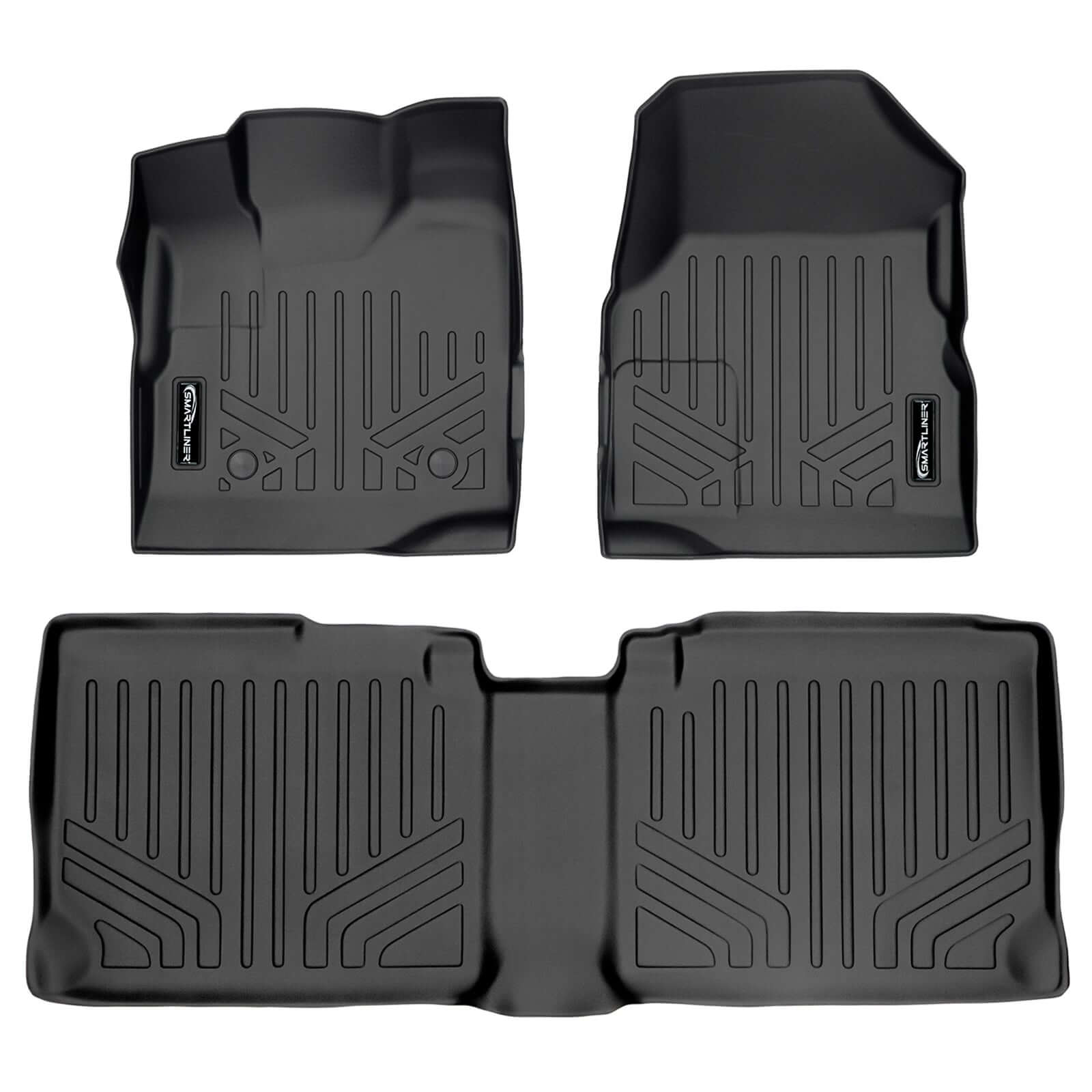 Smart Trim™ Custom Fit Floor Liners For 2011-2017 Chevy Equinox / GMC Terrain (with Dual Front Floor Posts) Smartliner USA
