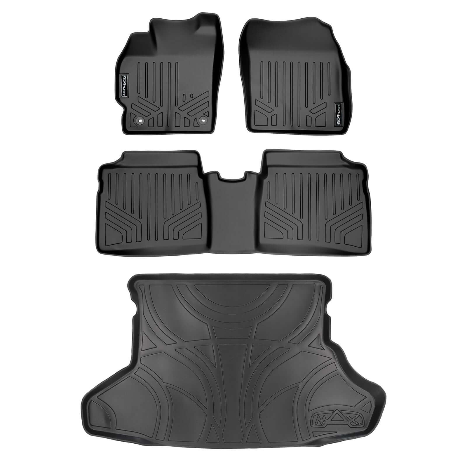 SMARTLINER Custom Fit Floor Liners For 2012-2015 Toyota Prius (No Prius V or C Models) Smartliner USA