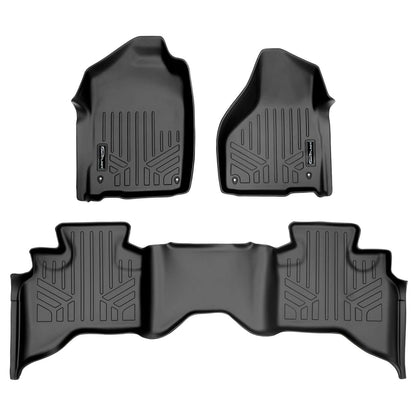 SMARTLINER Custom Fit Floor Liners For 2012-2024 RAM 1500 Quad Cab Smartliner USA