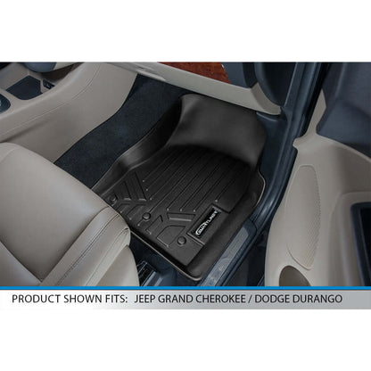 Smart Trim™ Custom Fit Floor Liners For 2013-2016 Jeep Grand Cherokee (without 2nd Row Center Console) Smartliner USA