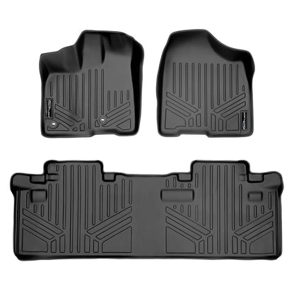 SMARTLINER Custom Fit Floor Liners For 2013-2020 Toyota Sienna (8 Passenger Model) Smartliner USA