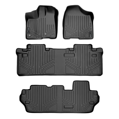 SMARTLINER Custom Fit Floor Liners For 2013-2020 Toyota Sienna (8 Passenger Model) Smartliner USA