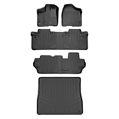 SMARTLINER Custom Fit Floor Liners For 2013-2020 Toyota Sienna (8 Passenger Model) Smartliner USA